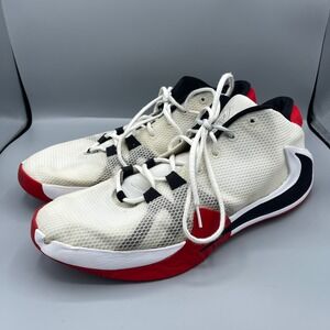 Nike Zoom Freak 1 Basketball Shoes Men's Size 14 White Red Black CJ5614-991
